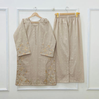 Beige Beauty 3PC (Premium Cotton) D-437