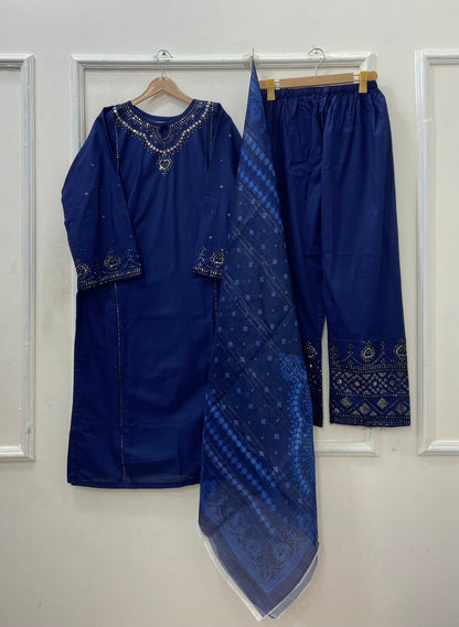 Guluna Formals | 3PC Lawn Cotton D-572