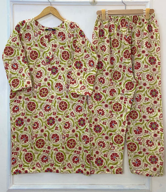 Warm Printed Co-Ord Sets (Khaddar) D-288
