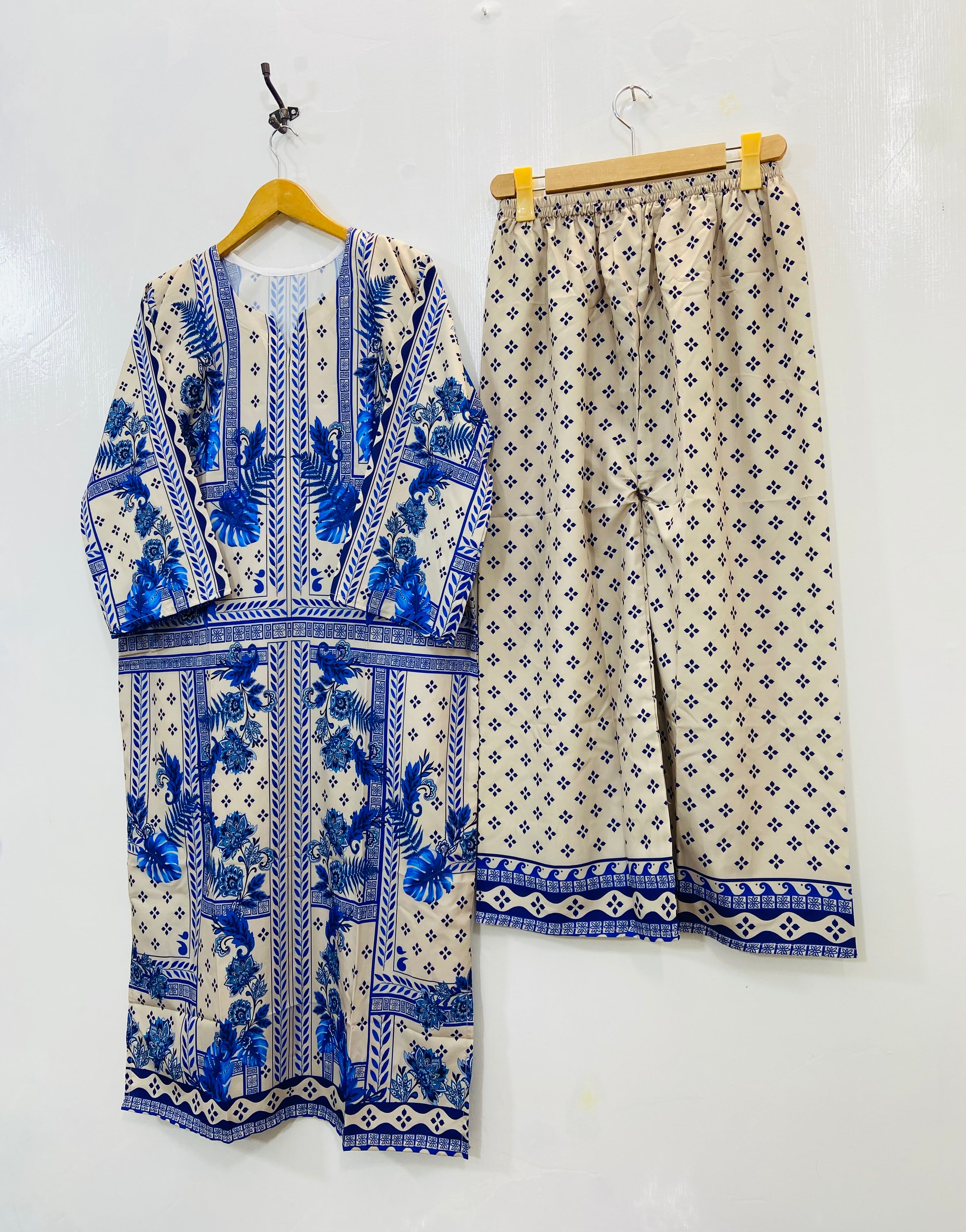 Dreamy Long Co-Ord Set (Swiss Silk) D-116