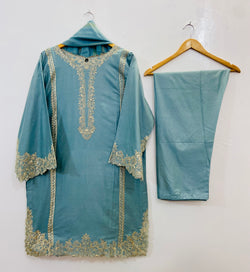 Front Back Cutwork Beauty 3PC (Cotton) D-86