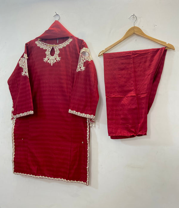 Front Back Embroidered 3PC (Cotton Lawn) 19