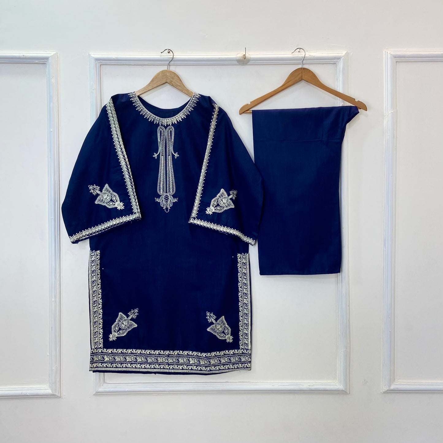 Front & Back Embroidered 2PC (Khaddar) D-320