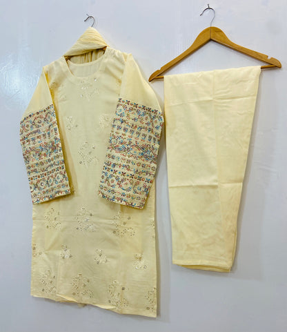 Sequins Embroidered Chic (Khaadi Cotton) D-93