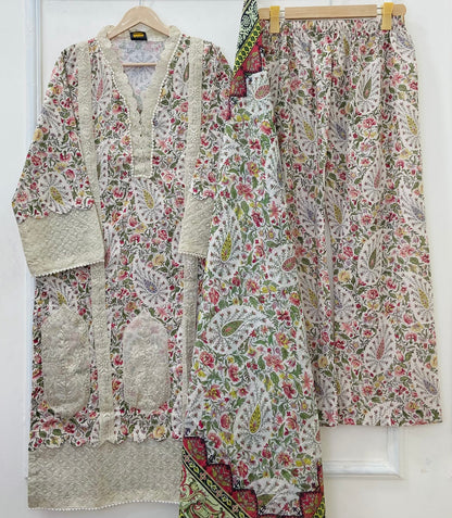 Ivory Garden 3PC (Lawn)