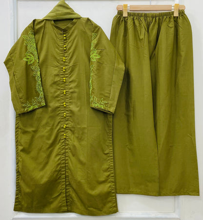 Eid Series: 3PC (Premium Cotton) D-499