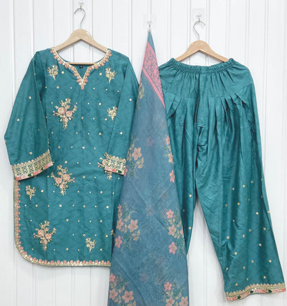 Article no: D-736 Farshi Shalwar 3|Piece