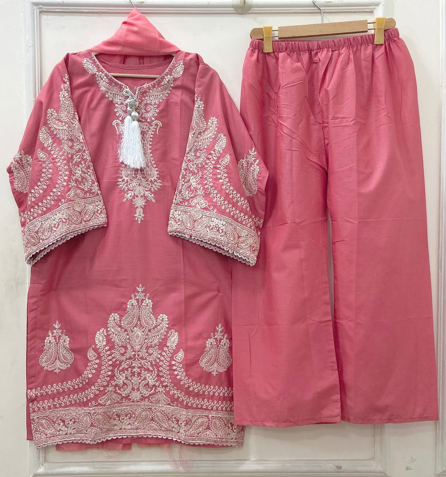 Embroidered 3PC | Cotton D-625