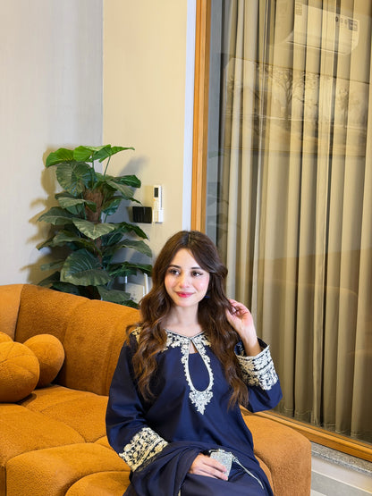 Dreamy Blue | 3PC Cotton Lawn D-632