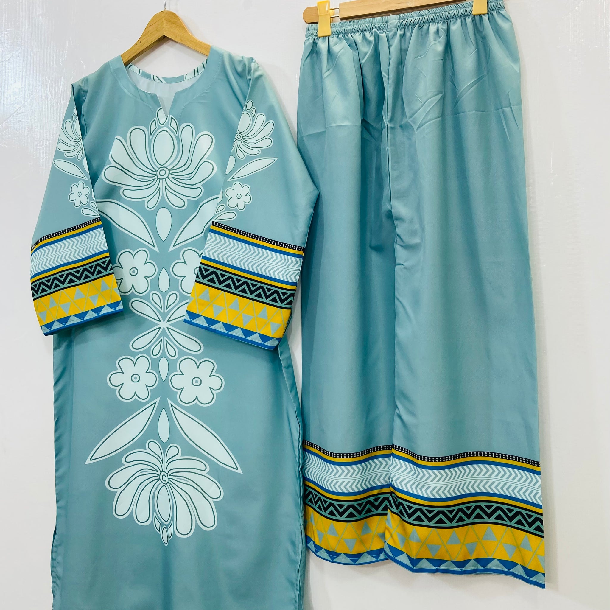 Dreamy Long Co-Ord Set (Swiss Silk) D-126