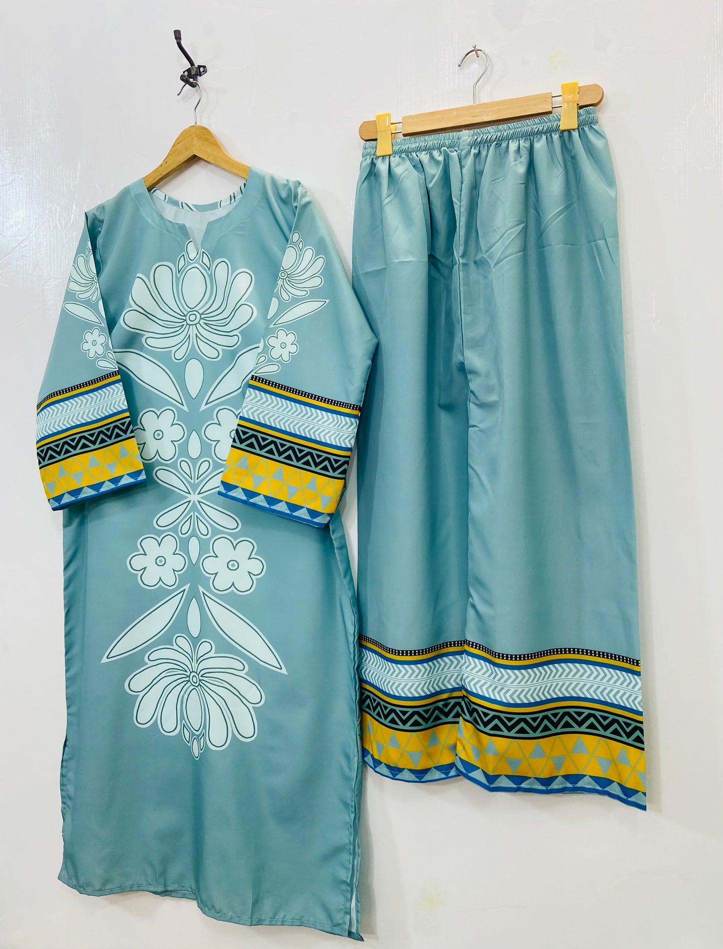 Dreamy Long Co-Ord Set (Swiss Silk) D-126