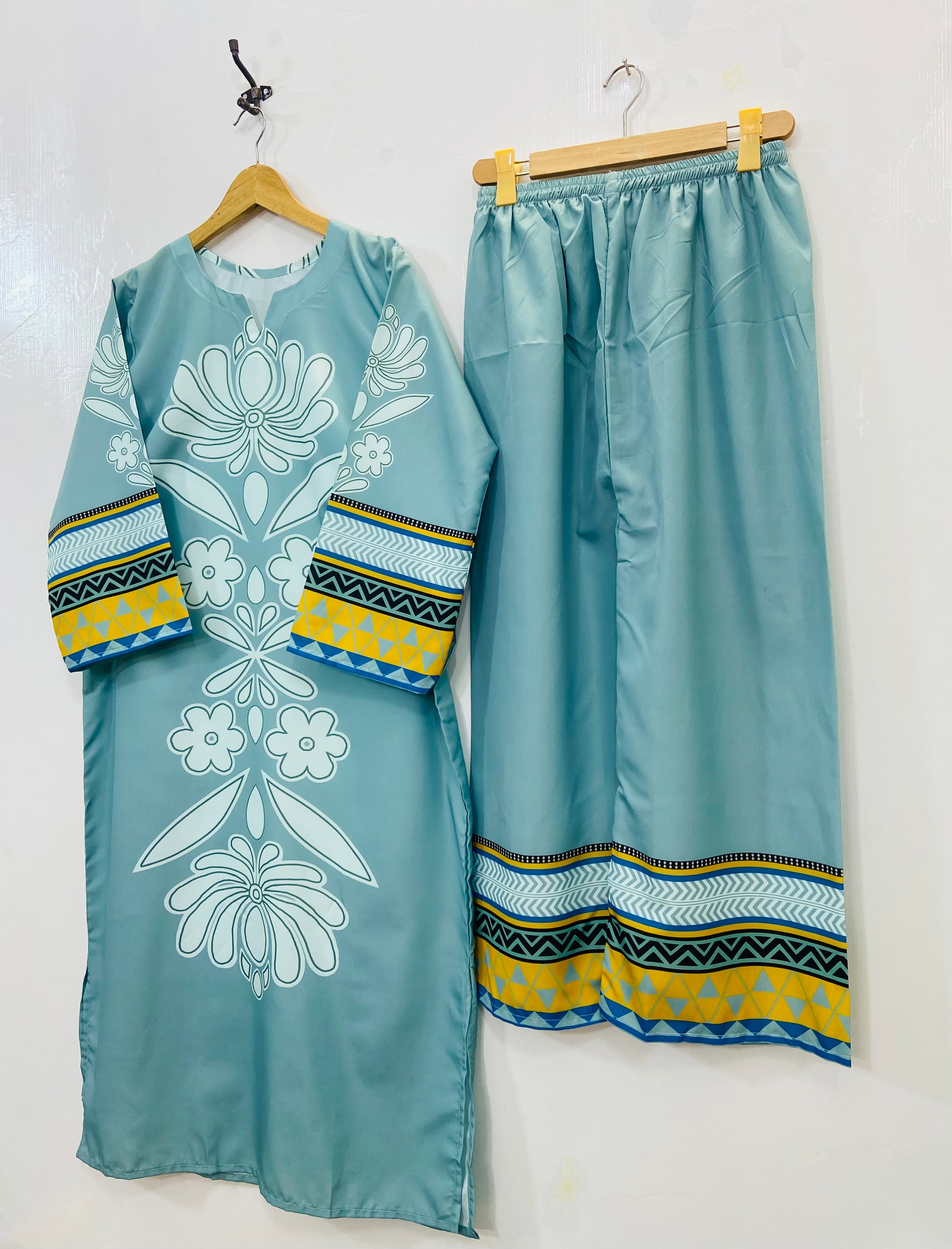 Dreamy Long Co-Ord Set (Swiss Silk) D-126