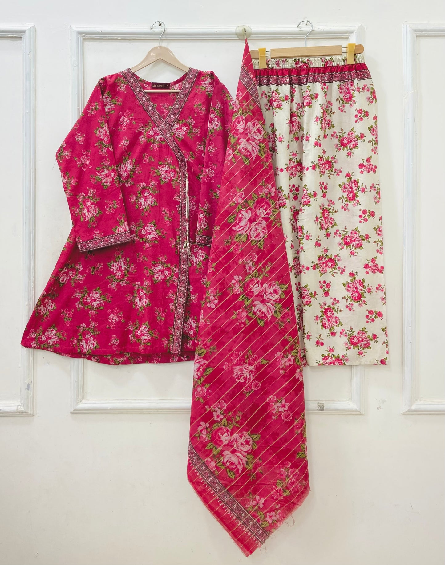 Short Frocks | 3PC Binsaeed Lawn D-670