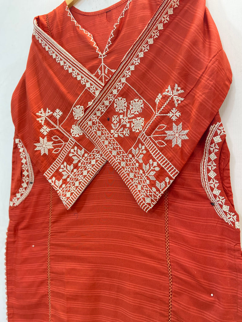 Embroidered 2PC (Cotton Lawn) D-66