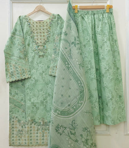 Mint Pistachio Luxe | 3PC Lawn