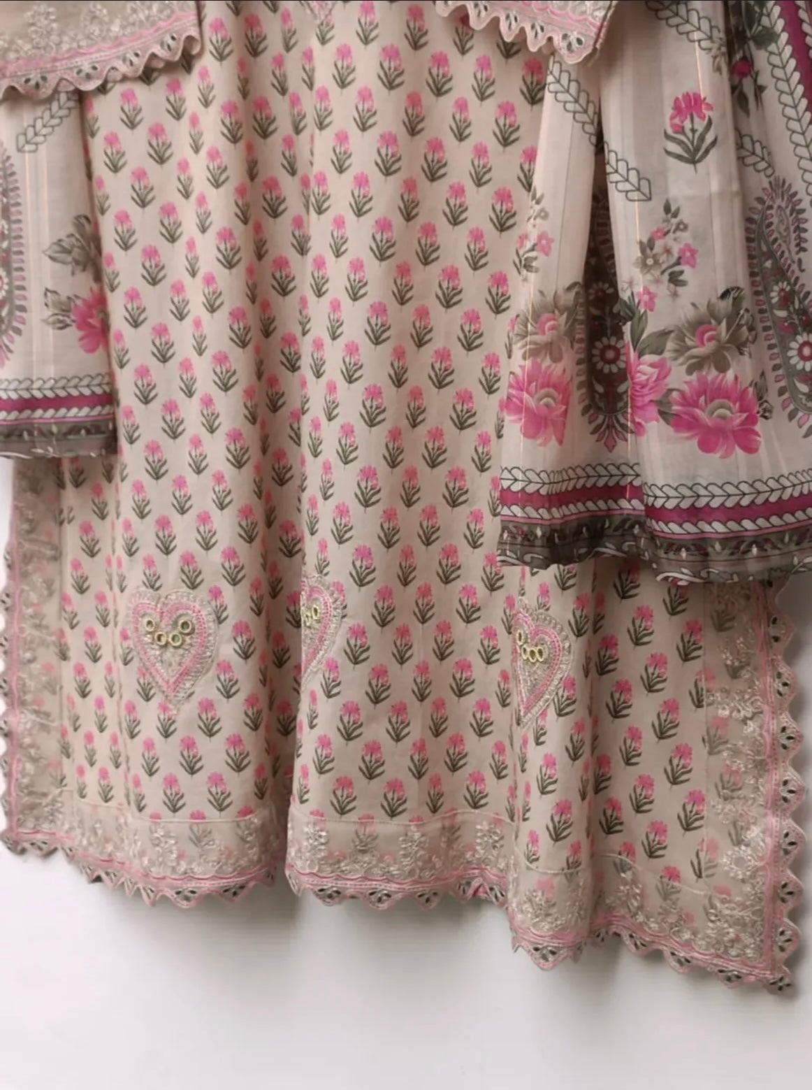 Eid Flared Frock (Premium Lawn)  3PC