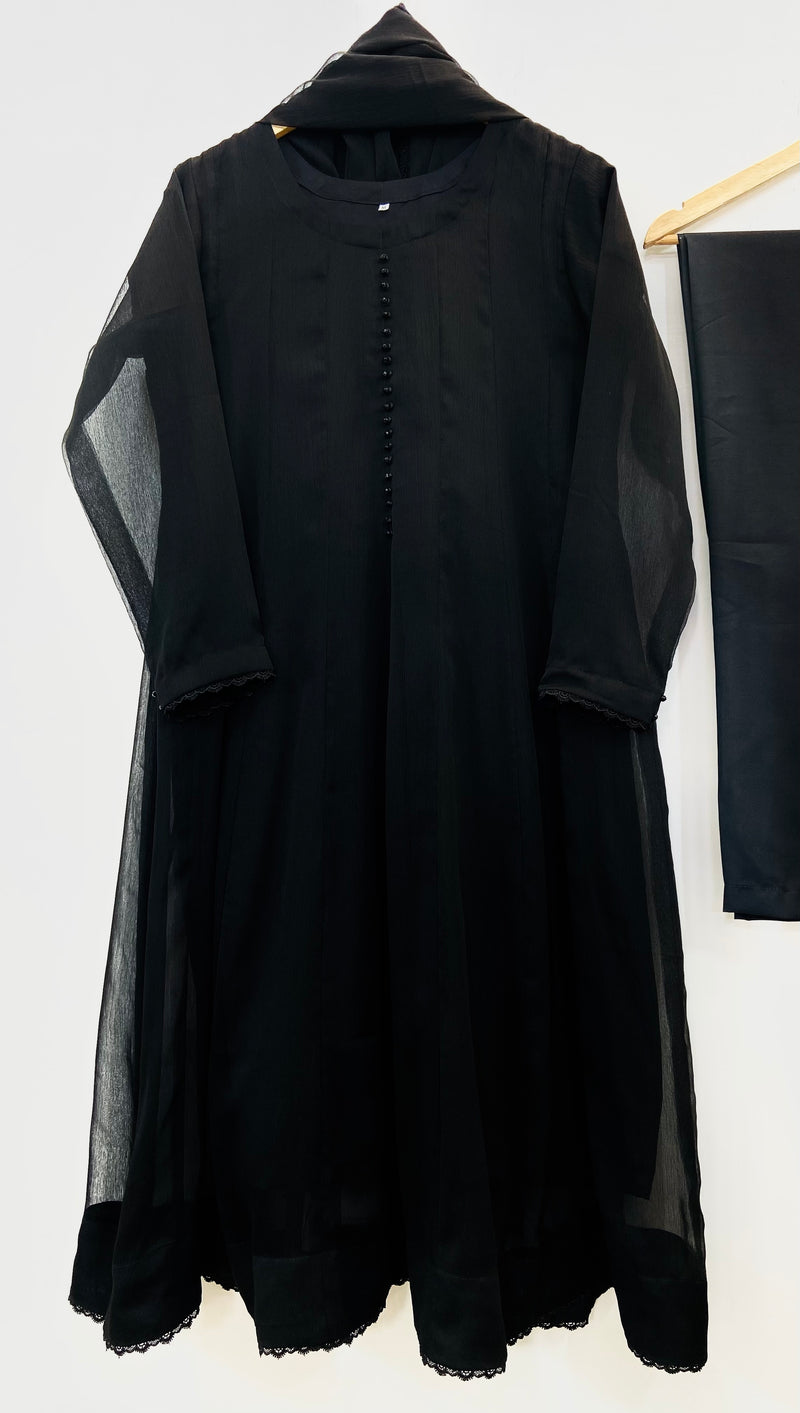 Chiffon Glamour Frock 3PC D-79
