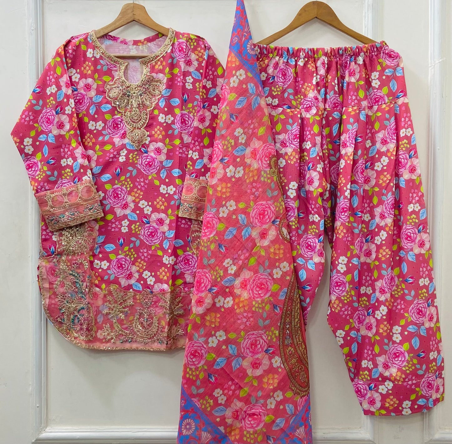 Eid Edit: 3PC (Bana Dora Silk) D-513