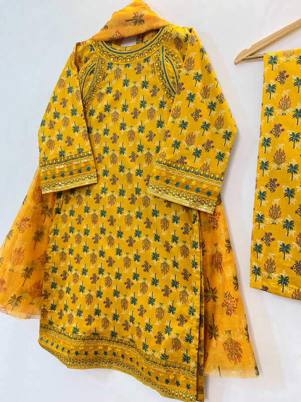 Embroidered 3PC "Best Selling" (Lawn) 14