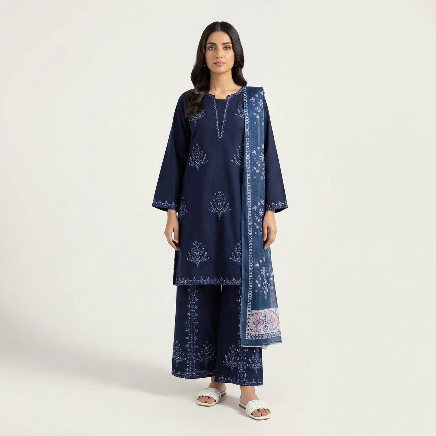 Festive Wear | 3PC Cotton D-586