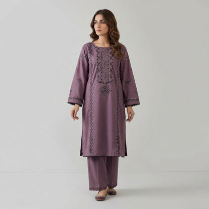 Sequins Embroidered | 2PC Cotton D-569
