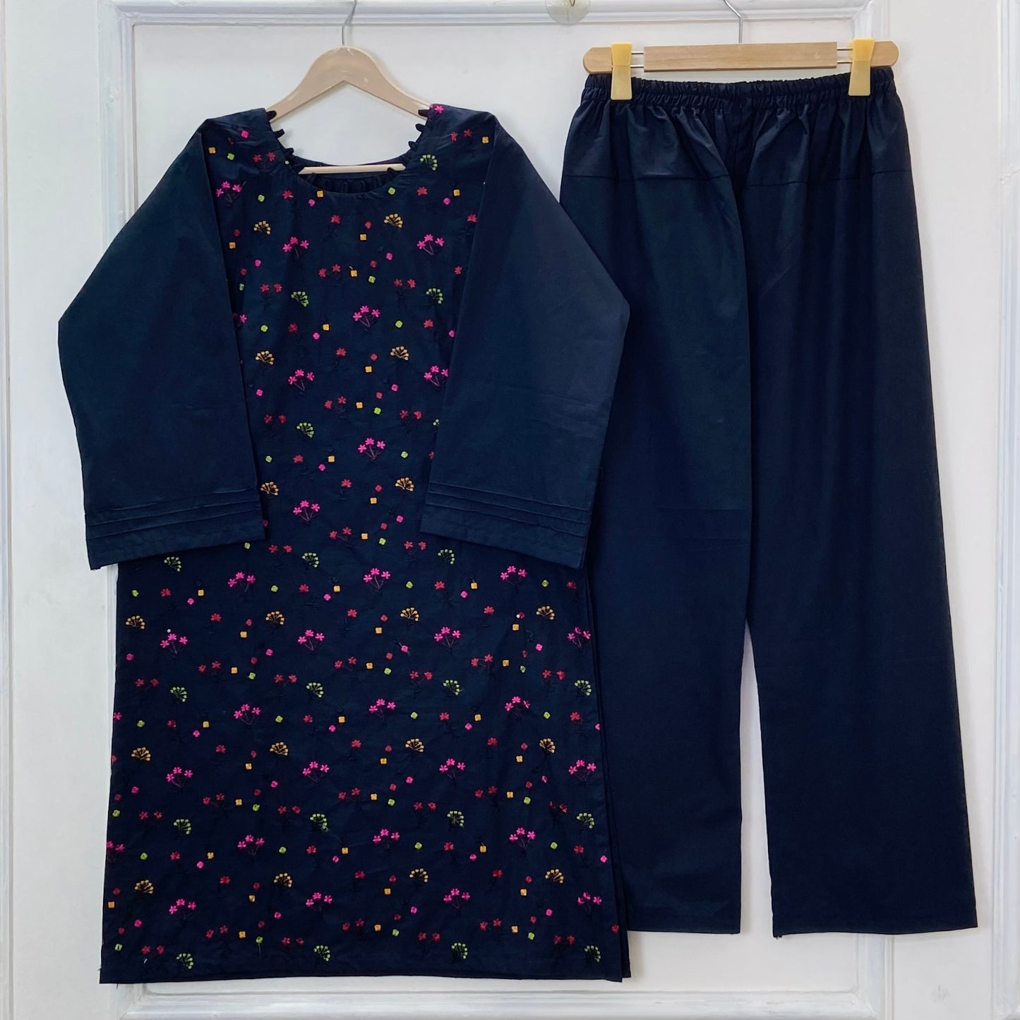 Floral Frenzy Embroidered 2PC (Premium Cotton) D-360