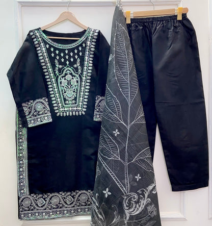 Embroidered Eid Edit: 3PC
(Premium Cotton) Hit Code D-344