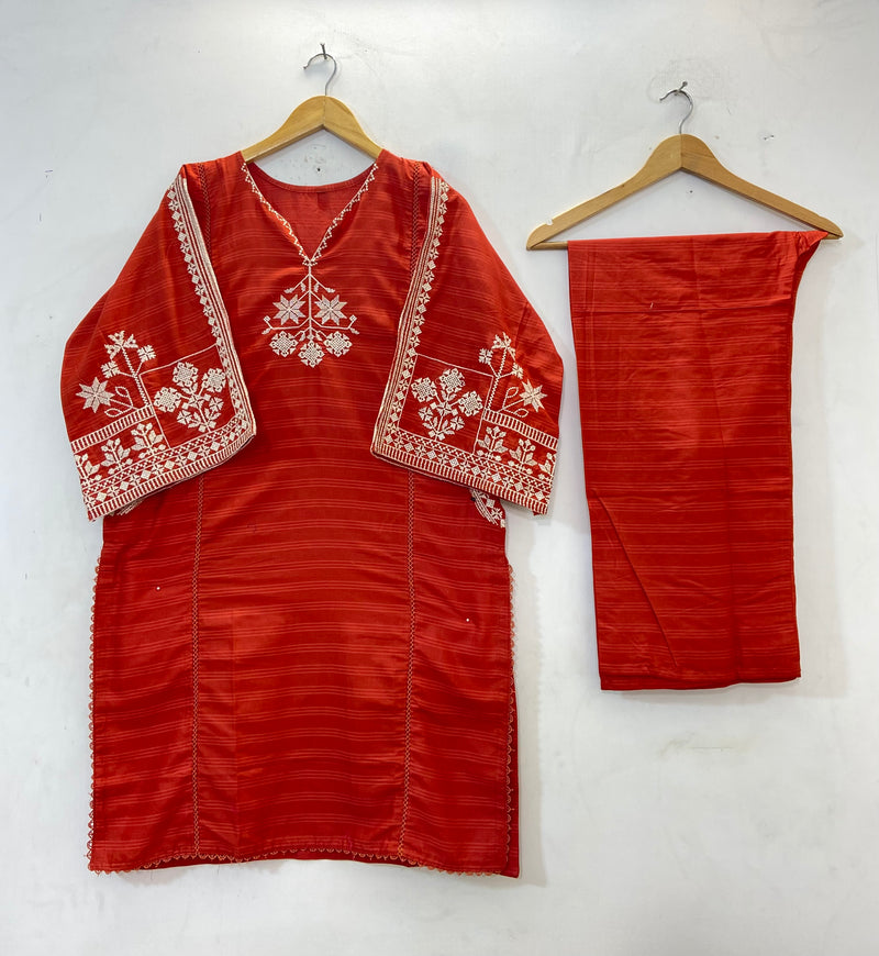 Embroidered 2PC (Cotton Lawn) D-66