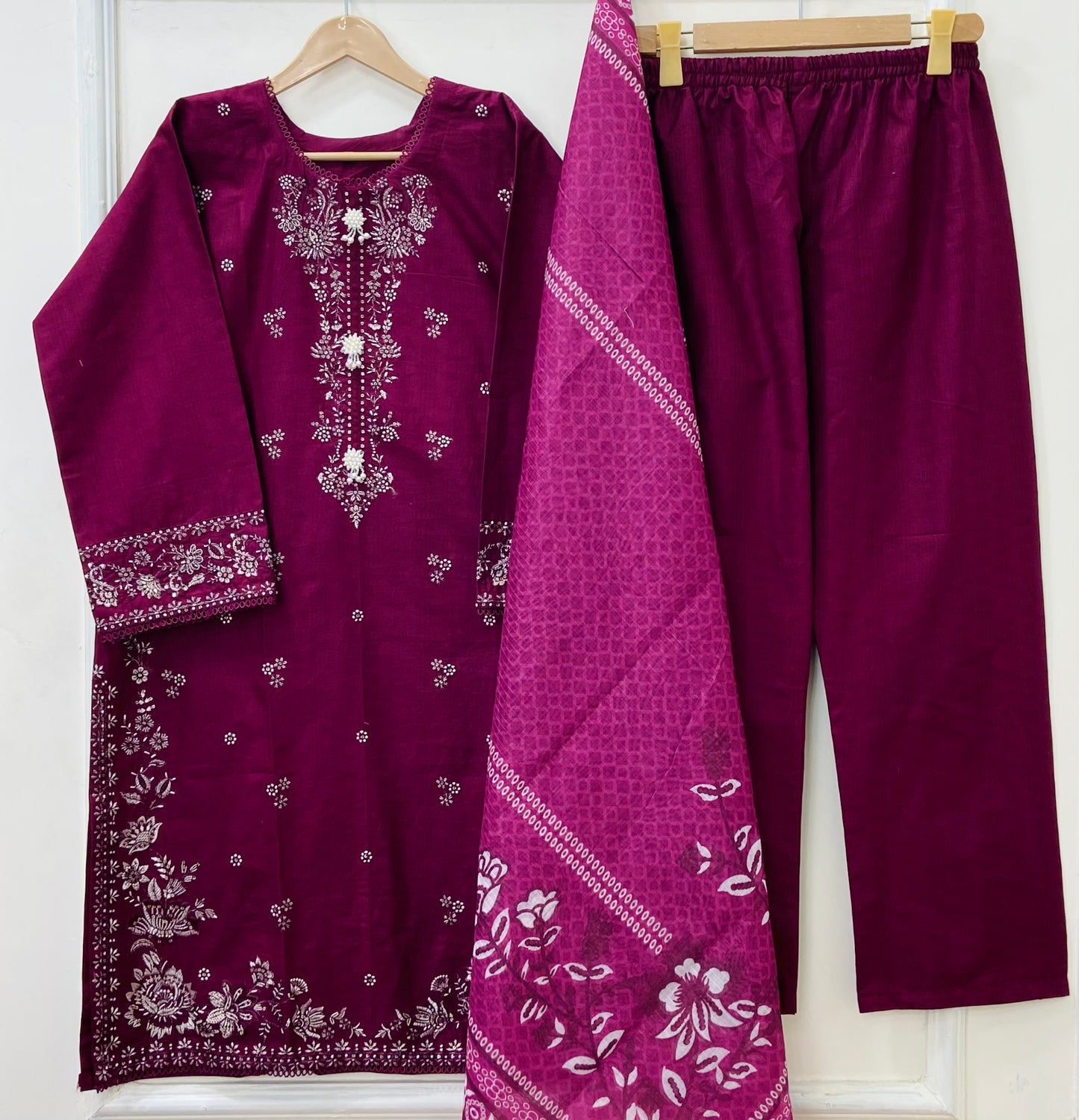 Eid Edit: 3PC (Premium Cotton) D-427
