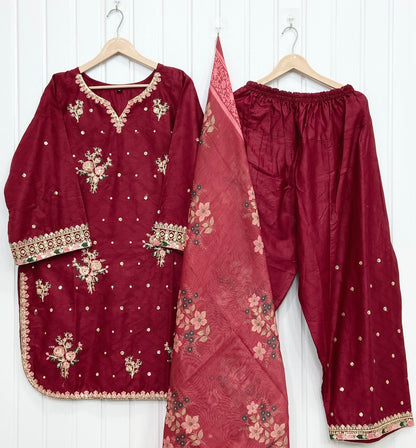 Article no: D-736 Farshi Shalwar 3|Piece
