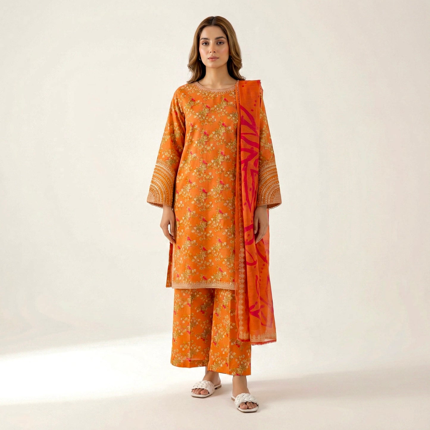 Orange | 3PC Bana Dora D-589
