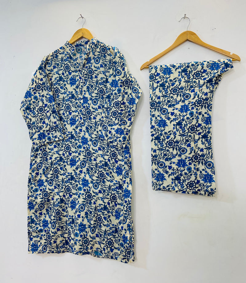 Printed Long Length 2-piece (Lawn) D- 42