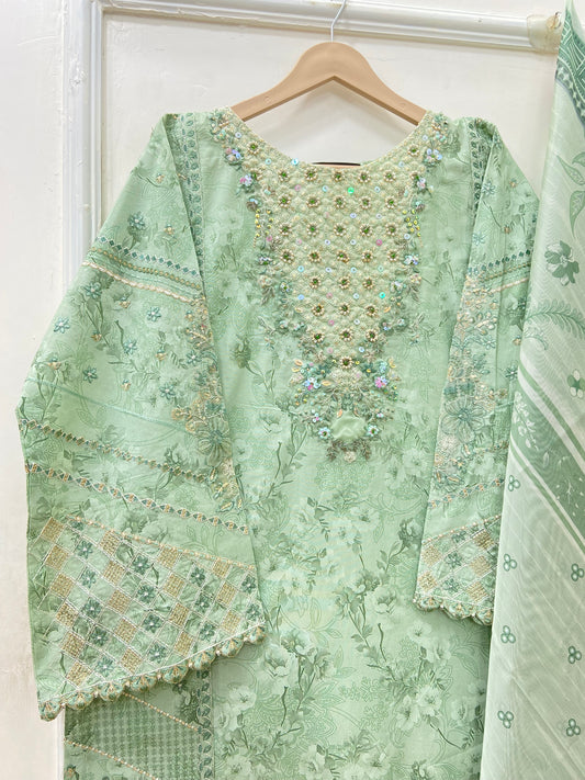 Mint Pistachio Luxe | 3PC Lawn