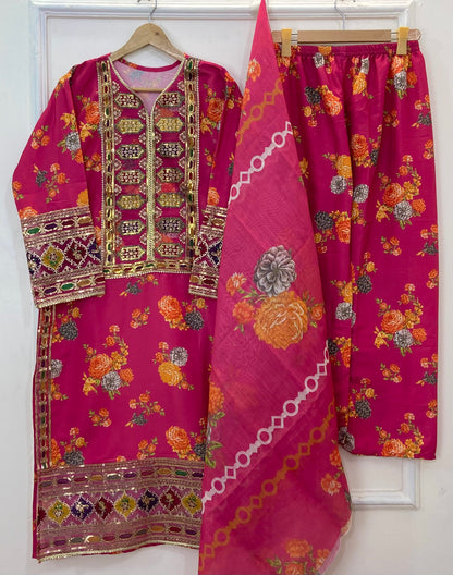 Chandni 3PC (Silk) D-242