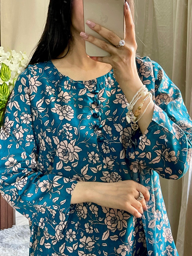 Printed Farshi 2PC (Lawn) D-44