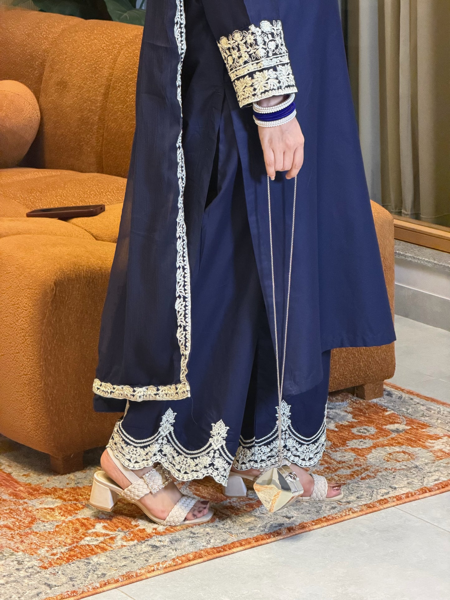 Dreamy Blue | 3PC Cotton Lawn D-632