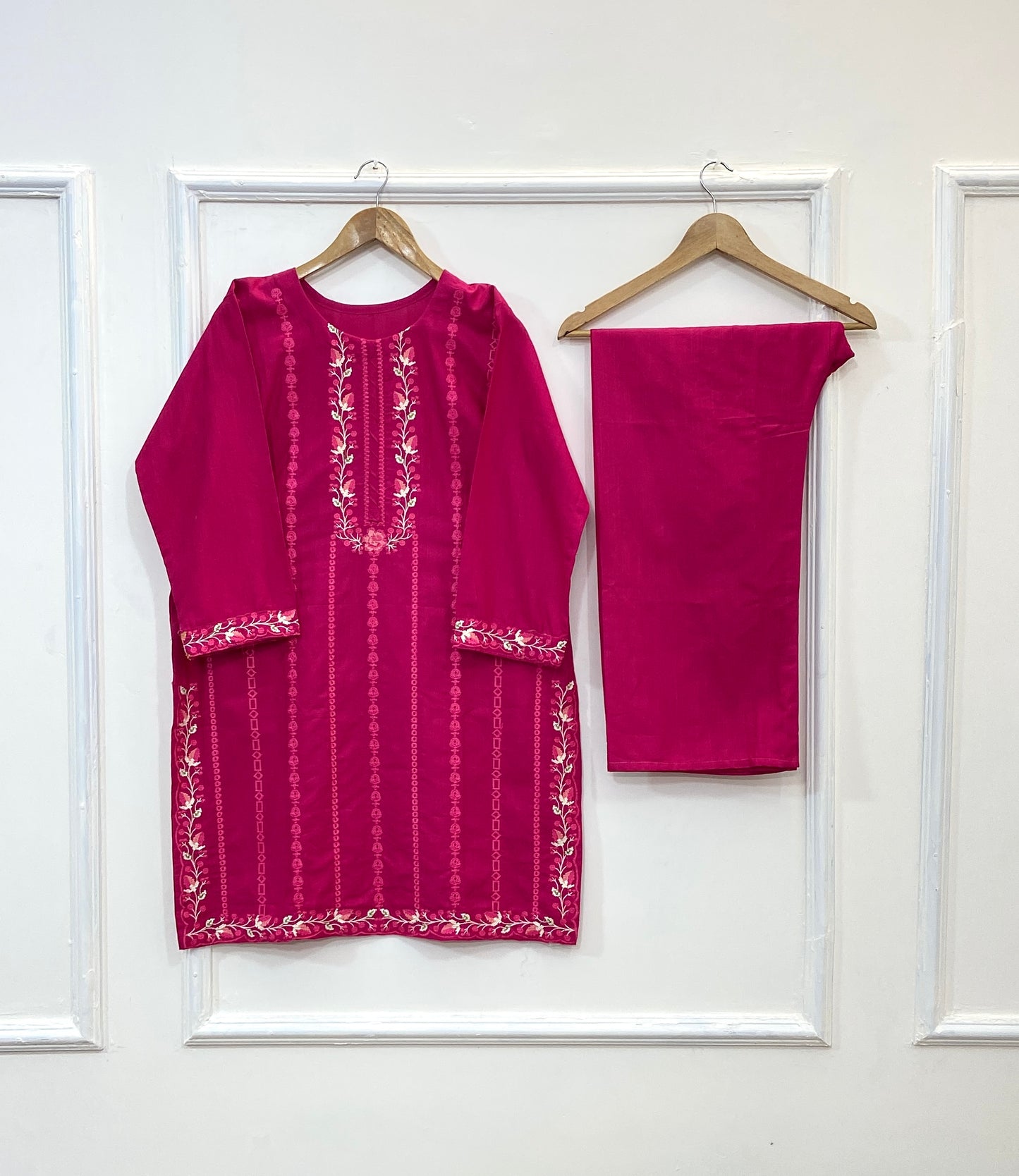 Decent Embroidered 2PC (Khaddar) D-153