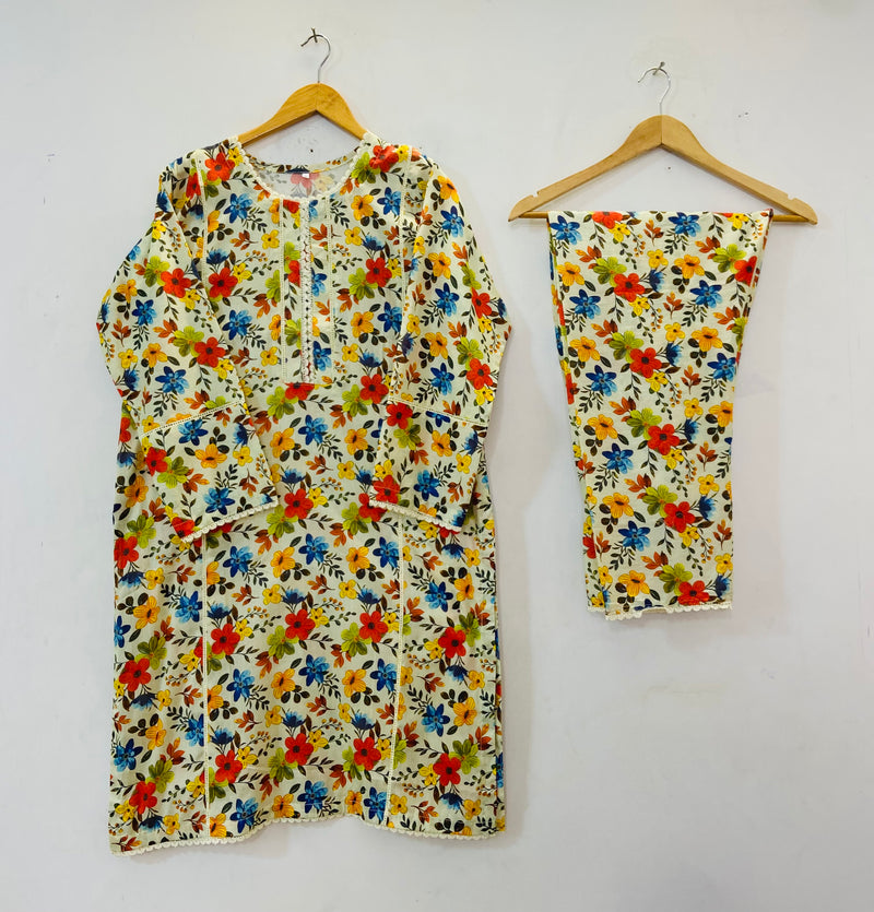 Joint Lace Beauty 2PC (Lawn) D-83