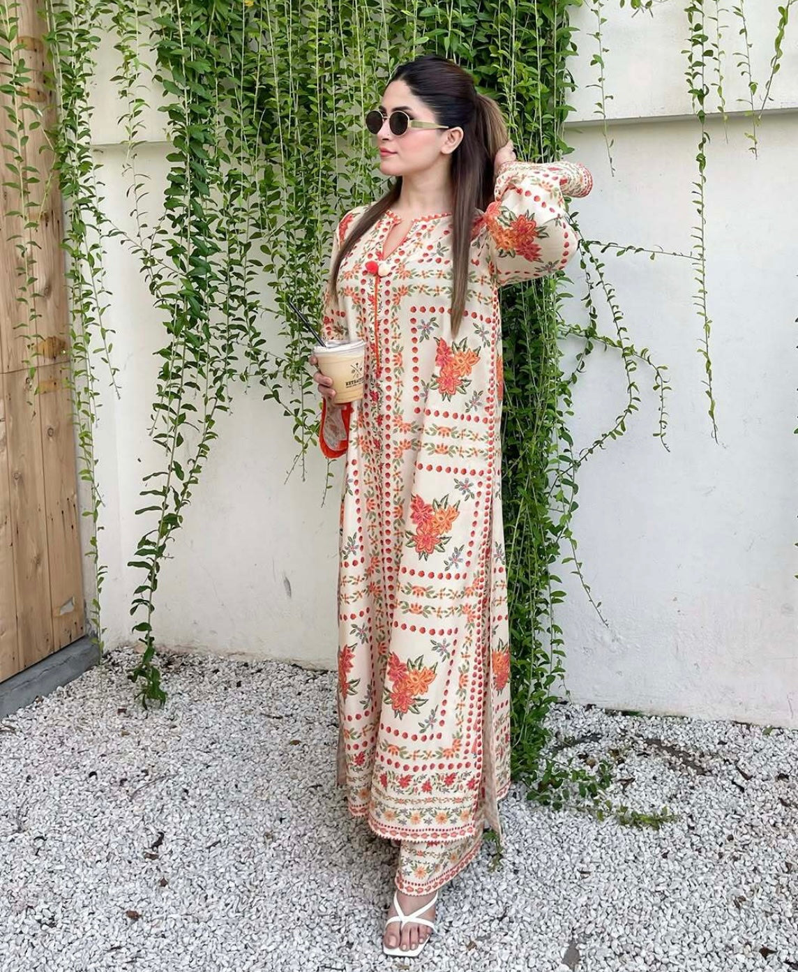 Morning Mist Co-Ord Set (Swiss Silk) D-169