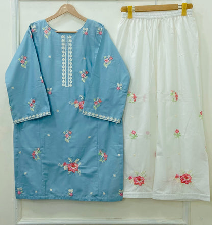 Embroidered Malta 2PC (Premium Cotton) D-421