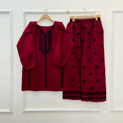Dual Embroidered | Co-Ord set Cotton D-570