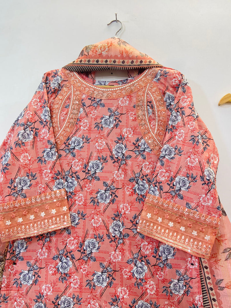 Embroidered 3PC "Best Selling" (Lawn) 14