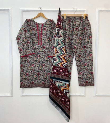 Bin Saeed’s Winter Edit 3PC (Khaddar) D-213