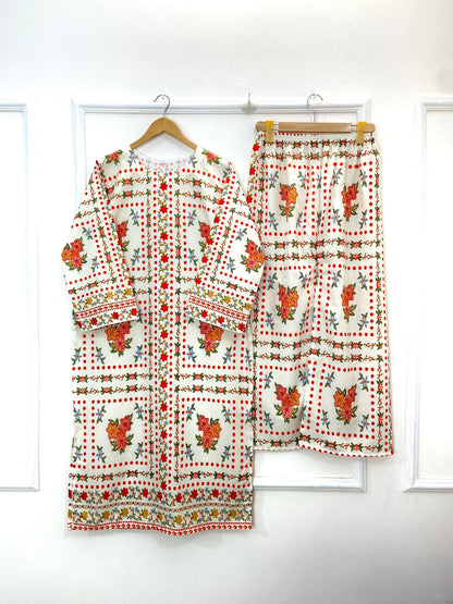 Morning Mist Co-Ord Set (Swiss Silk) D-169