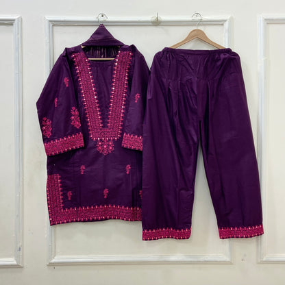 Patakha Farshi | 3PC Lawn Cotton D-583