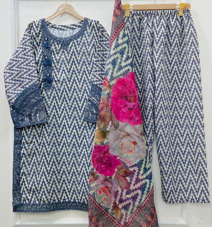 D-367  Bold Zebra 3PC (Bana Dora Silk)