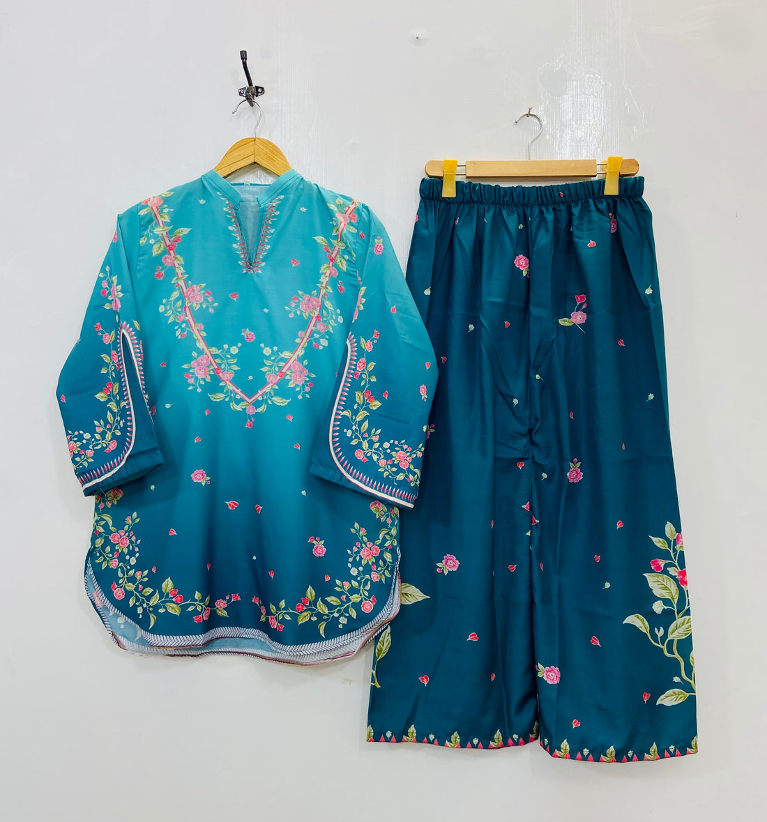 Mermaid’s Tail Co-Ord Set (Swiss Silk) D-120