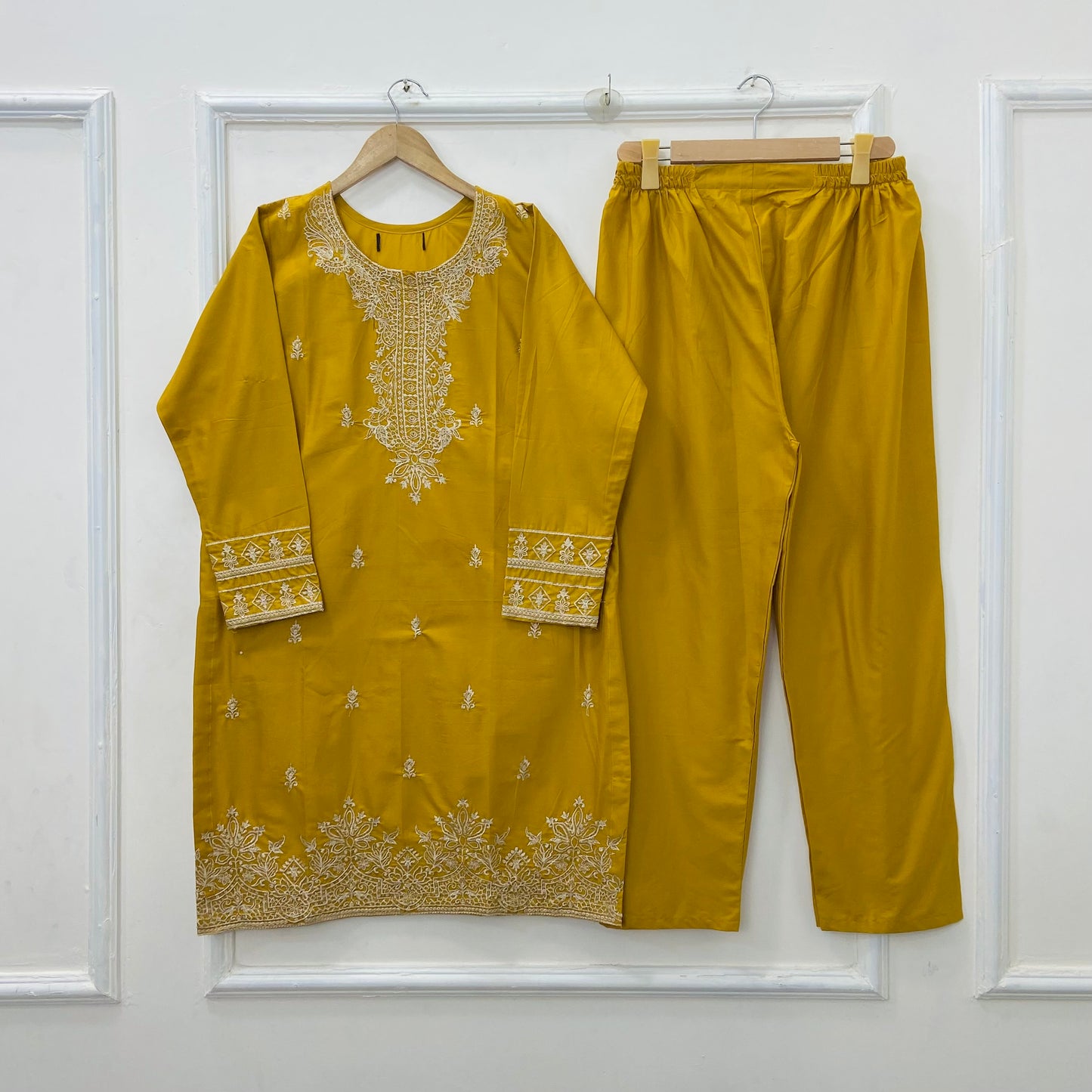 Fairy Embroidered 2PC (Premium Cotton) D-412