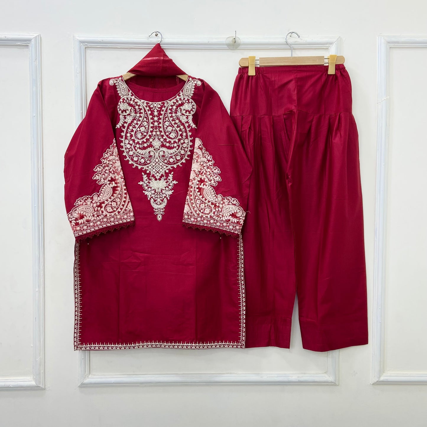 Maria.B Embroidered | 3PC Cotton D-438
