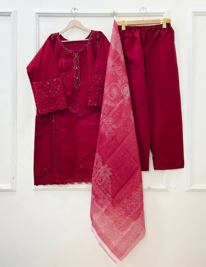Festive Wear | 3PC Premium Cotton D-662